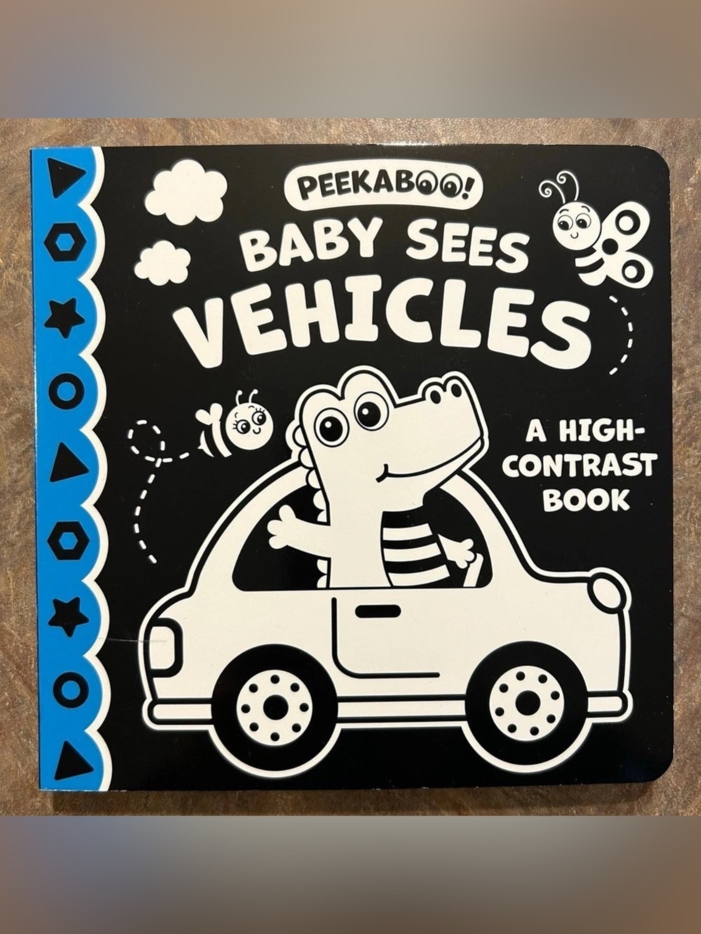 Kidsbooks Baby Sees Vehicles High-Contrast Baby Board Book NEW